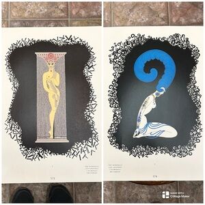 ERTE Vintage Book Print- Titled “the Numerals 1” and “the Numerals 2”